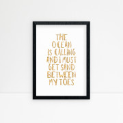 The Ocean is calling Wall art poster | match set love
