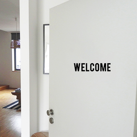 Welcome Door Decal Front Door Decals Match Set Love